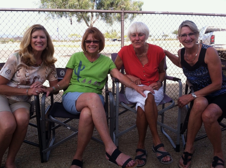 Julie, Karen, Carol and me